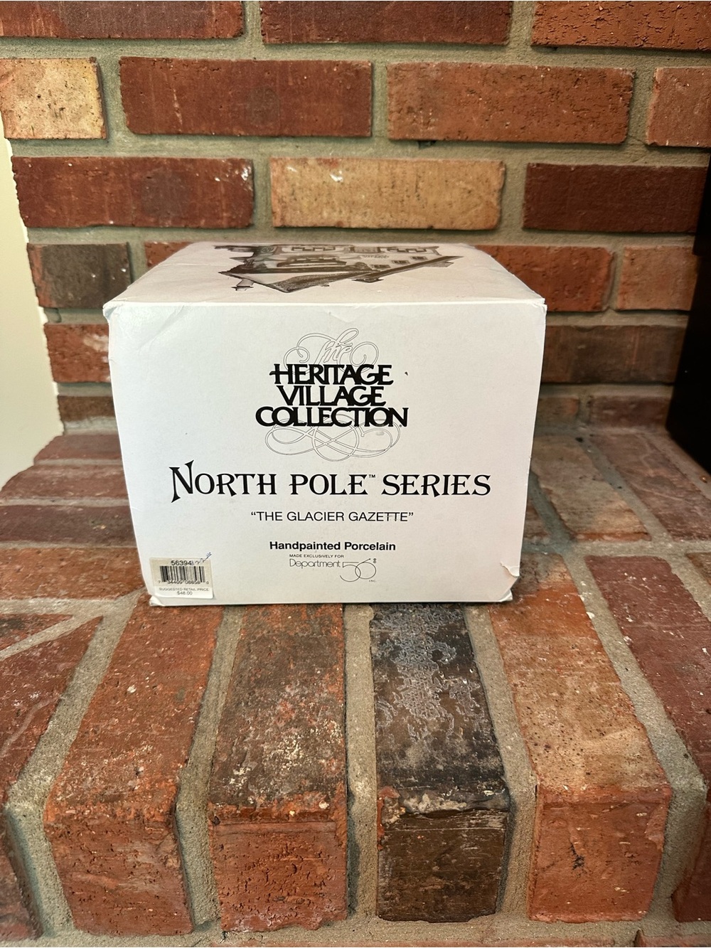 Department 56 North Pole Series The Glacier Gazette 1997 Porcelain Lighted Works - Picture 8 of 9